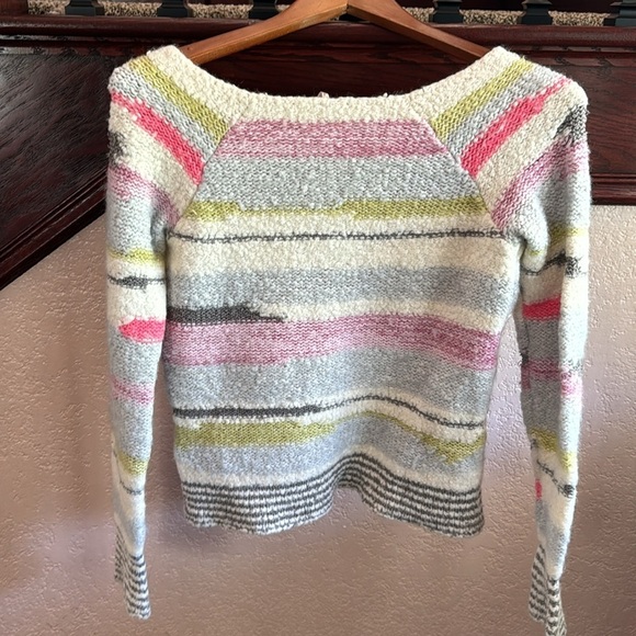 Free People Womens Colorful Fitted Long Sleeve Wool Mix Sweater - Picture 8 of 8